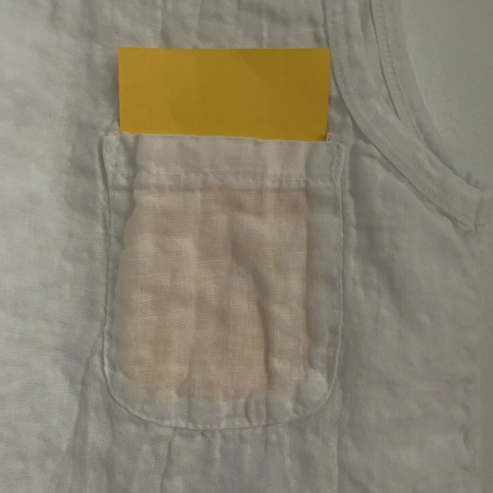 Terzo Millennio sleeveless white tank top - Picture 7 of 8
